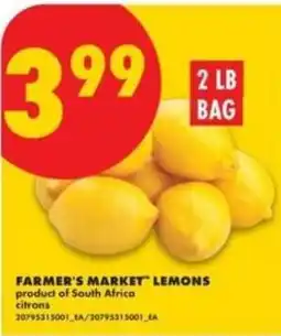 No Frills Farmer's market lemons offer