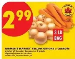 No Frills Farmer's Market yellow onions or carrots offer