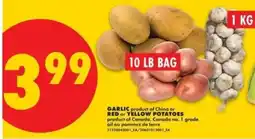 No Frills Garlic or Red or Yellow Potatoes offer