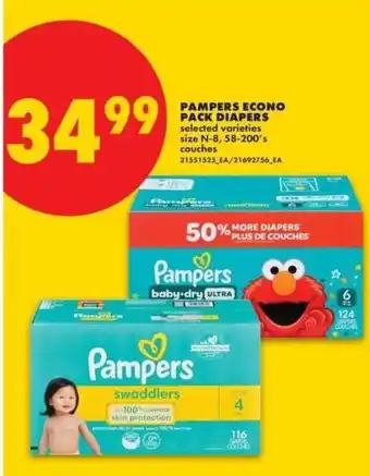 Pampers econo pack diapers