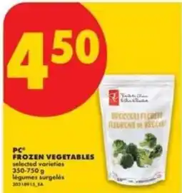 No Frills PC frozen vegetables offer