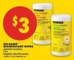 No Frills No Name disinfectant wipes offer