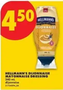 No Frills hellmann's dijonnaise mayonnaise dressing offer
