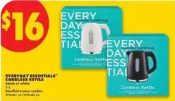 No Frills Everyday Essentials cordless kettle offer