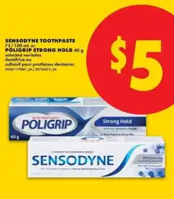 No Frills Poligrip sensodyne toothpaste offer