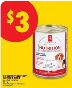 No Frills PC nutrition first wet dog food offer