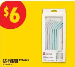 No Frills PC silicone straws with brush offer