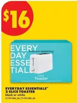 No Frills Everyday Essentials 2 slice toaster offer