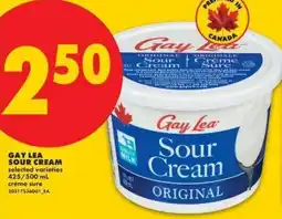 No Frills Gay Lea sour cream offer