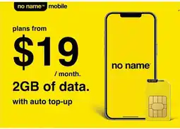No Frills no name mobile offer