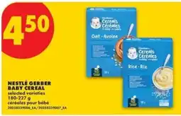 No Frills Nestlé Gerber baby cereal offer