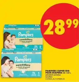 No Frills Pampers swaddlers offer