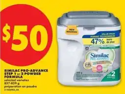No Frills Similac pro-advance step 1 or 2 powder formula offer