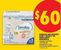No Frills Similac step 1 ready to feed baby formula offer