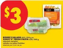 No Frills Reser's salads offer