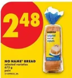 No Frills No Name bread offer