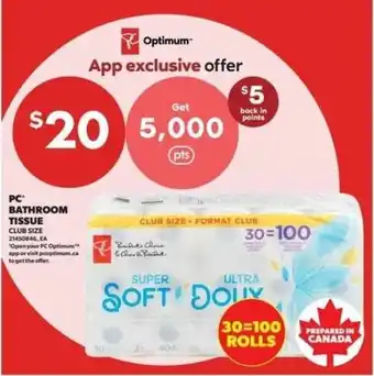 PC bathroom tissue