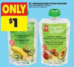 Real Canadian Superstore PC Organics baby food pouches offer