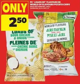 Real Canadian Superstore PC loads of flavour potato chips offer