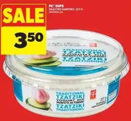 Real Canadian Superstore PC dips traditional tzatziki yogurt dip offer
