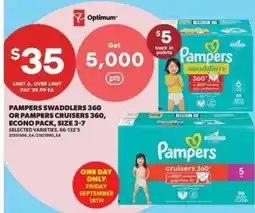 Real Canadian Superstore Pampers swaddlers 360 or pampers cruisers 360 offer