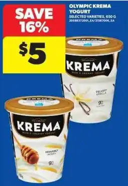 Real Canadian Superstore Olympic krema yogurt offer
