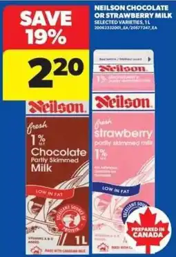 Real Canadian Superstore Neilson chocolate or strawberry milk offer