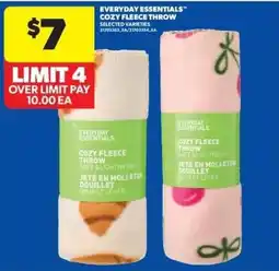 Real Canadian Superstore Everyday Essentials Cozy Fleece Throw offer