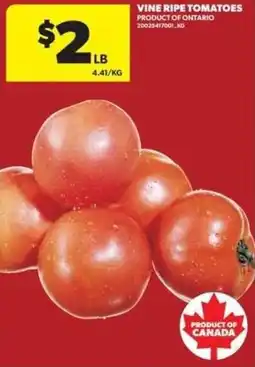 Real Canadian Superstore Vine Ripe Tomatoes offer