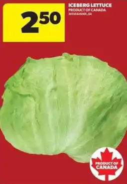 Real Canadian Superstore Iceberg Lettuce offer