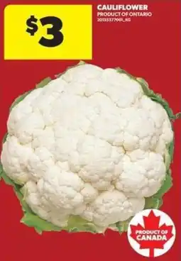 Real Canadian Superstore Cauliflower offer
