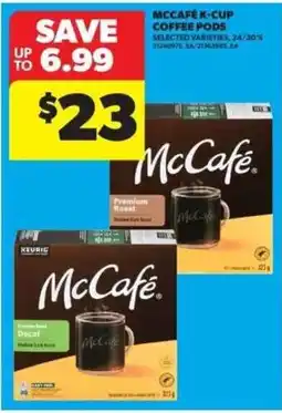 Real Canadian Superstore McCafé k-cup coffee pods offer