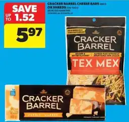Real Canadian Superstore Cracker Barrel cheese bars offer