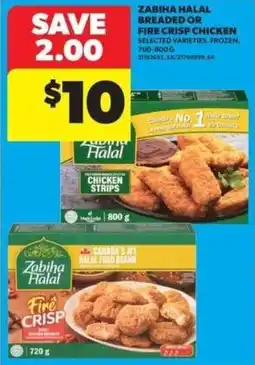 Real Canadian Superstore Zabihah halal breaded or fire crisp chicken offer