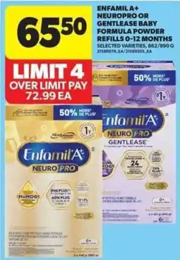 Real Canadian Superstore EnfamilA+ Neuro Pro Gentlease baby formula powder offer