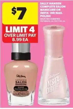 Real Canadian Superstore Sally Hansen complete salon manicure or insta-dri nail polish offer