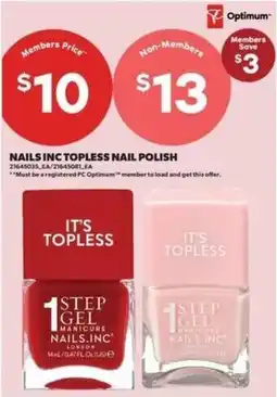 Real Canadian Superstore Nails Inc Topless Nail Polish offer