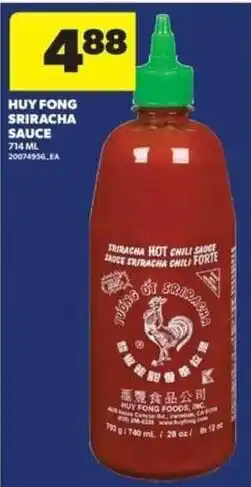 Real Canadian Superstore Huy Fong Sriracha Sauce offer
