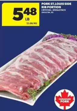 Real Canadian Superstore Canadian Pork Pork St. Louis Side Rib Portion offer