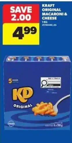 Real Canadian Superstore Kraft original macaroni & cheese offer