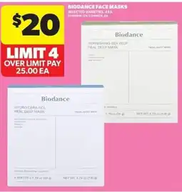 Real Canadian Superstore Biodance face masks offer
