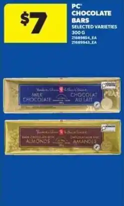 Real Canadian Superstore PC chocolate bars offer