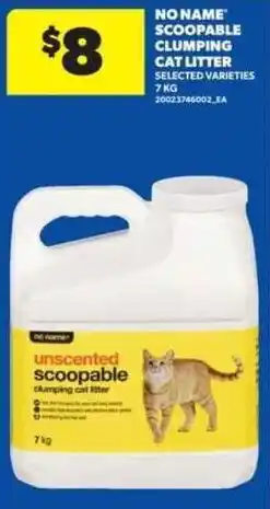 Real Canadian Superstore No Name scoopable clumping cat litter offer
