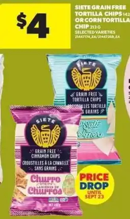 Real Canadian Superstore Siete grain free tortilla chips offer