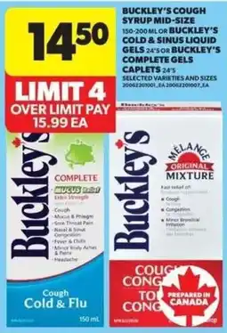 Real Canadian Superstore Buckley's cough syrup mid-size offer