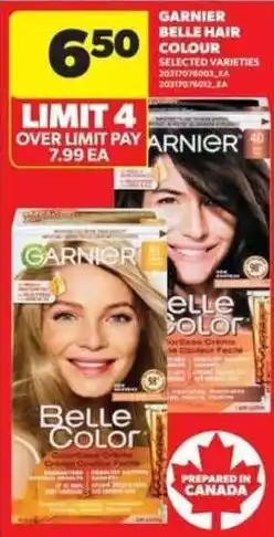 Real Canadian Superstore Garnier belle hair colour offer