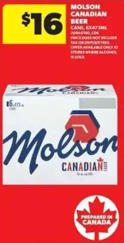 Real Canadian Superstore Molson Canadian beer offer