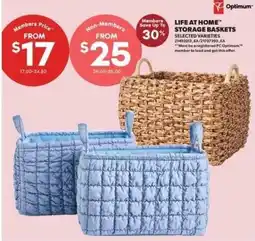 Real Canadian Superstore Life at Home Storage Baskets offer