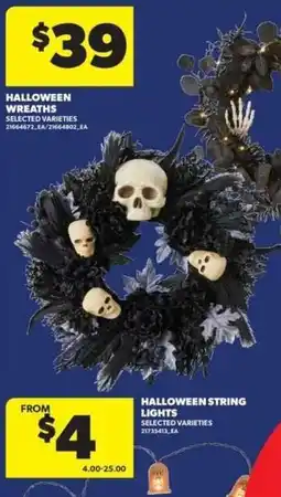 Real Canadian Superstore Halloween wreaths offer