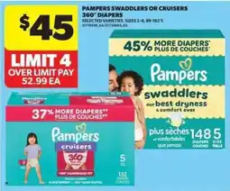 Real Canadian Superstore Pampers swaddlers or cruisers 360 diapers offer